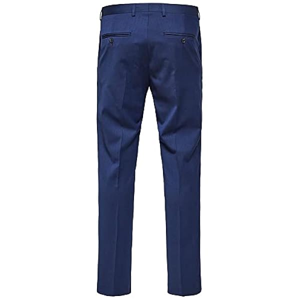SELECTED HOMME Herrkostymbyxor slim fit, blå